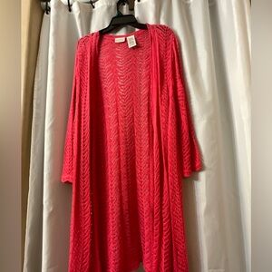 White Stag Women's Coral Open-Knit Cardigan